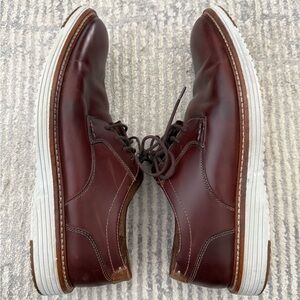 Johnston & Murphy Men's Rich Brown Leather Derbys